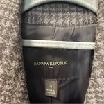 Banana Republic  Factory Double Breasted‎ Plaid Houndstooth Grey Black Blazer 4 Photo 2