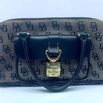 Dooney & Bourke black & gray signature D&B logo tote bag Photo 0
