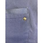 Healing Hands  Purple Label Yoga V-Neck Juliet Scrub Top XS Navy Blue Logo Photo 6