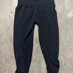 Xhilaration XL Ankle Rouched Black Capris Leggings Photo 0