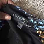 Gabby Skye  Multicolor Sequin Jumpsuit SIZE 14 Photo 3