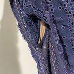 Anthropologie Ranna Gill Eyelet Romper Blue Ruffle Photo 4