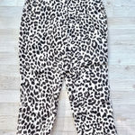 J.Crew J. Crew Leopard Print Linen Blend Easy Pant | Brown/Ivory Size 2 Photo 0