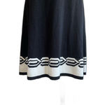 Nine West Knit Sweater Dress Black Off-White Small S Photo 8