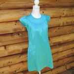 Calypso St. Barth Womens Blue Green Silk Mini Dress Photo 2