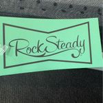 Rock Steady Black Sheer Polka Dot Lace Sweetheart Bodice Rockabilly Peplum Top Size M Photo 7