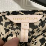 Rebecca Taylor *** Osaka Silk Blend Cream Floral Ruched Puff Sleeve Midi Dress Photo 2