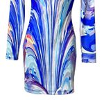 Bebe  Watercolor Swirl Bodycon Dress Photo 2