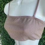 Good American Bikini Top/Bando | Muted Rose Color with Shimmer | Sz M/L - 90’s Photo 2
