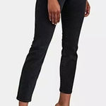 3x1 Jeans Women 24 Washed Black Denim Maddox Claudia Slim Straight Leg Cropped Photo 0
