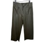 Anthropologie Maeve The Colette Cropped Wide-Leg Faux-Leather Edition Pants 32 Photo 1