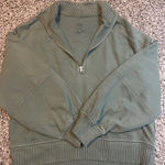 Aerie  Quarter-Zip Pullover Sweatshirt Photo 0