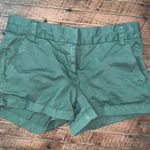 J Crew green preppy flat front size 2 normcore chino shorts Photo 0