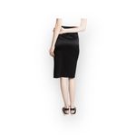 Alexander Wang new T ᯾ Heavy Draped Satin Skirt ᯾ Black Red Candy Stripe Lining Photo 5