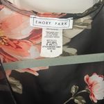 Emory park open front kimono black floral sheer stitch fix small Photo 2