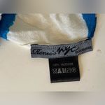 Renee’s NYC Accessories Y2K Viscose Blue and White Striped Scarf with Tassels Photo 4