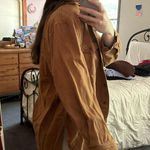 Princess Polly  Brown Oversized Long Sleeve Button Up Photo 3