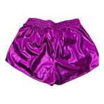 MAKARTHY Shiny Metallic Purple Athletic Shorts Size L Photo 3