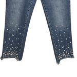 Anthropologie  Pilcro Jeans Womens 6 29" Blue‎ Hyphen Beaded Crop Casual Feminine Photo 4