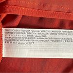 Mango wide leg pants with cover over front orange Sz L Photo 8