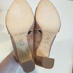 Via Spiga Amya Pink Beige Suede Chunky Heel Slingback Sandals 10 Photo 4