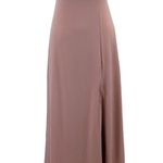 Birdy Grey NEW  Womens M Ash Dusty Rose Pink Maxi Dress Draped Neck Bridesmaid Photo 0