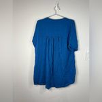💙 Loose Fit Blue Babydoll Tunic Top Photo 3