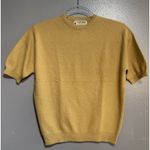 Vintage Woman Pringle of Scotland Yellow Gold Sweater Size 38 100% Cashmere Photo 0