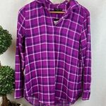 Banana Republic  Women's Plaid Gingham Long Sleeve Boyfriend Top S NEW Photo 0