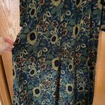 Natural Life  Blue and Gold Floral Long Sleeve Dress Photo 9