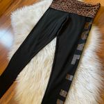 PINK - Victoria's Secret Victoria’s Secret PINK Cotton Foldover Legging Leopard Print with Logo Photo 4