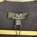 Magaschoni M New short sleeve color block sweater collar preppy Medium chic Photo 3