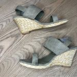 New! DV by Dolce Vita Praiya Faux Suede Espadrille Wedge Sandals Olive Women’s 7 Green Photo 6
