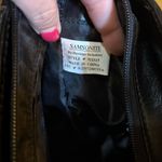 Samsonite Heritage Industries Large Satchel Tote Bag Black Brown Leather Zip Top Photo 11