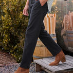 Frank & Eileen  Blackrock Utility Pants In Washed Black Size 8 Photo 0