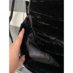 T2 80s VTG Mila Schön Due Italy Velvet Velour Jacket Wrap Skirt Braided Suit Black Size M Photo 10