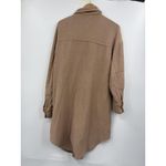Anthropologie  Pilcro Duster Shacket‎ Tan Ribbed Jacket Oversized Pockets Small Photo 7