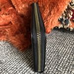 Coach  Accordion Leather Wallet With Western Rivets And Snakeskin Patchwork Photo 3