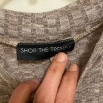 Shop The Trends Womens Midi Shirt Dress XL Beige White Squares Print Bust 42” Tan Photo 4