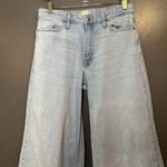 A New Day  Jeans Womens 6 28R Light Wash Wide Leg Stretch Denim Blue Casual Photo 0