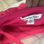 American Eagle 💖  Hot Pink Ruffle Romper Medium Adjustable Straps Small Flaw Photo 4