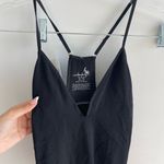 Free People  Black Strappy Bodysuit Seamless Photo 1
