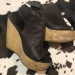 ALLSAINTS Black Leather Wedge Photo 0