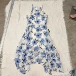 Lulus Zahara medium asymmetrical handkerchief hem floral dress D2 2998 Photo 7