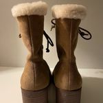 Splendid Women Cassidy Brown Winter Suede Boot w Block Heel Laced 7.5 Photo 3