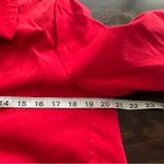 Desigual  Norma Embroidered Coat Jacket Trench Size 42 Tomato Red Cotton Blend Photo 10