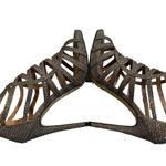 EXPRESS Metallic Strappy Stiletto Heels, Sz 8 Photo 5