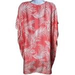 Cleobella  Dreamy Sunset Palm Print Coral Color Cover Up Resort Coastal Travel OS Photo 4