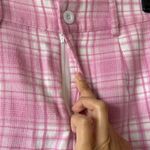 Princess Polly NWOT  Women’s 6 Plaid Pants Pink White Straight Leg Trousers Soft Photo 6