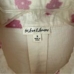 For Love & Lemons  White & Pink Floral Short Sleeve Blouse S Photo 2